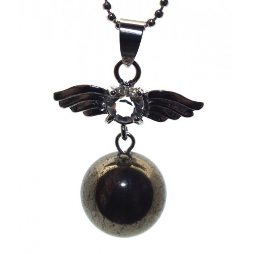 Angel Inspired Pyrite Gemstone Pendant